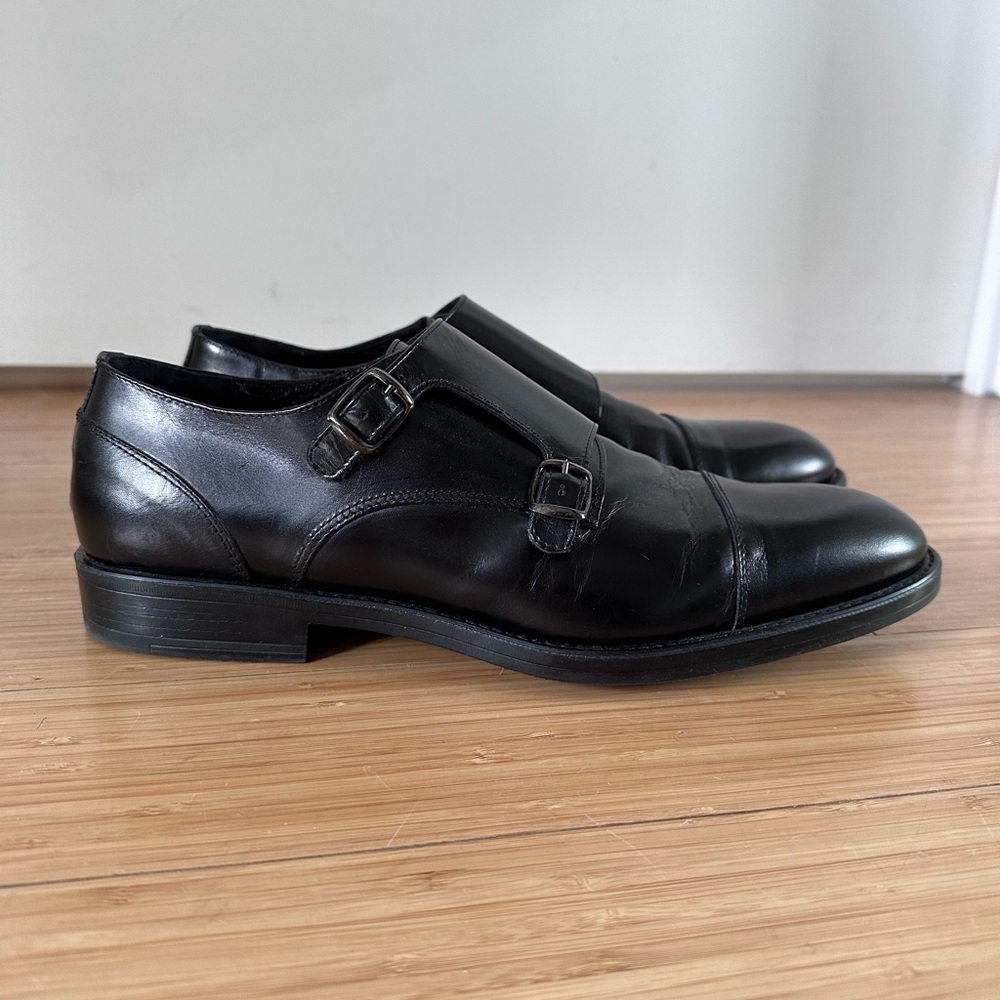 Monk straps, black, size 9.5 US/43 EU, Signs Milano, made in Italy - Picture 4 of 9